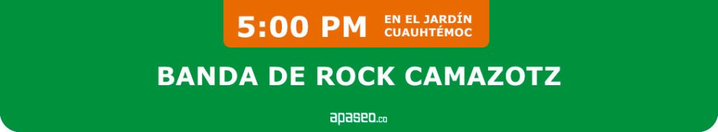 Presentación de la Banda de Rock Camazotz en la novena Feria de la Granada en Apaseo el Alto 2025. Sábado 30 de agosto 5:00 PM.